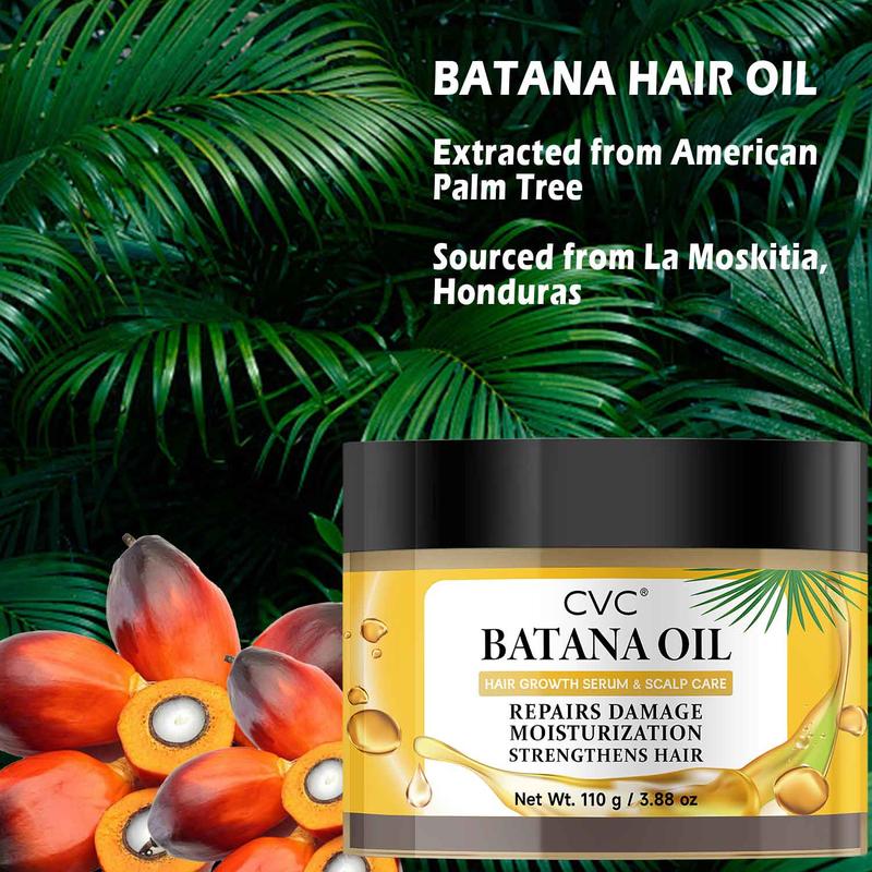 Batana oil hair mask & scalp serum set for hair growth healthier:Batana oil Sourced from Honduras - CVC Batana oil  -  Moisturize Scalp, Restore Dry Damaged Hair