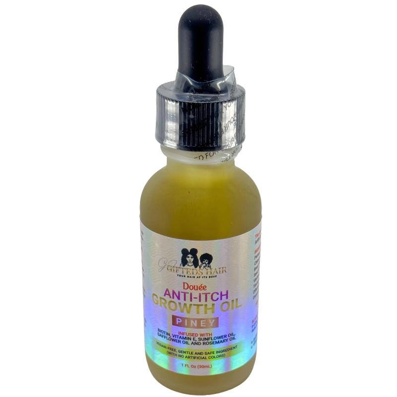 Gifteds Hair Anti-Itch Growth Oil with Biotin, Vitamin E, and Rosemary Oil for Straight, Wavy, Curly, Coiled, and Coarse Hair - Vegan Friendly oil