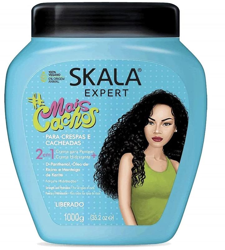 SKALA Mais Cachos for hair type 3ABC - 2 IN 1 Conditioning Treatment Cream and Cream To Comb 35.2oz Extra Large Pack Conditioner Haircare