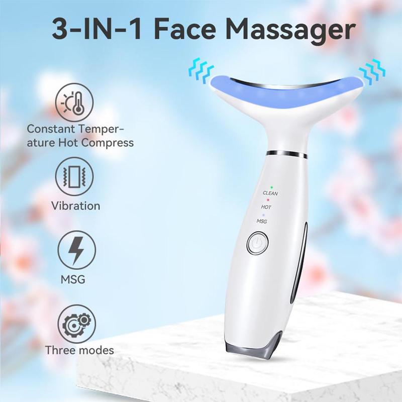 Rechargeable Facial Beauty Instrument, 3 Modes Facial Massager, Skin Care Tool for Daily Skin Care