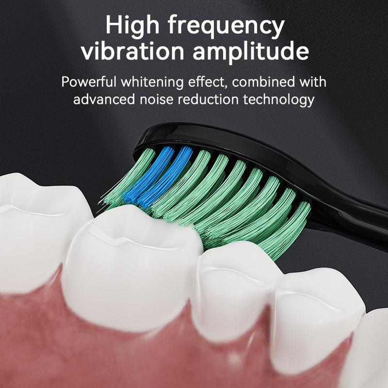 Sonic Electric Toothbrush for Adults with 6 Brush Heads, Electric Toothbrush with 42000 VPM Deep Clean 5 Modes, Rechargeable Toothbrushes Fast Charge 2-3 Hours Last 90 Days, IPX7 Waterproof for Use In The Shower