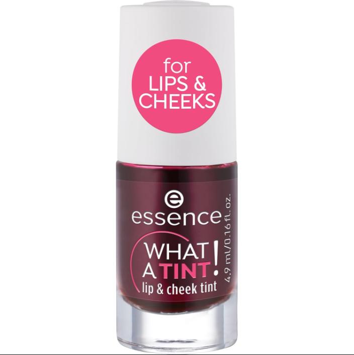 essence | What a Tint! Lip & Cheek Tint | Long-Lasting Liquid Blush & Lip Stain | Non-Sticky & Kiss-Proof | Vegan & Cruelty Free Color Gloss