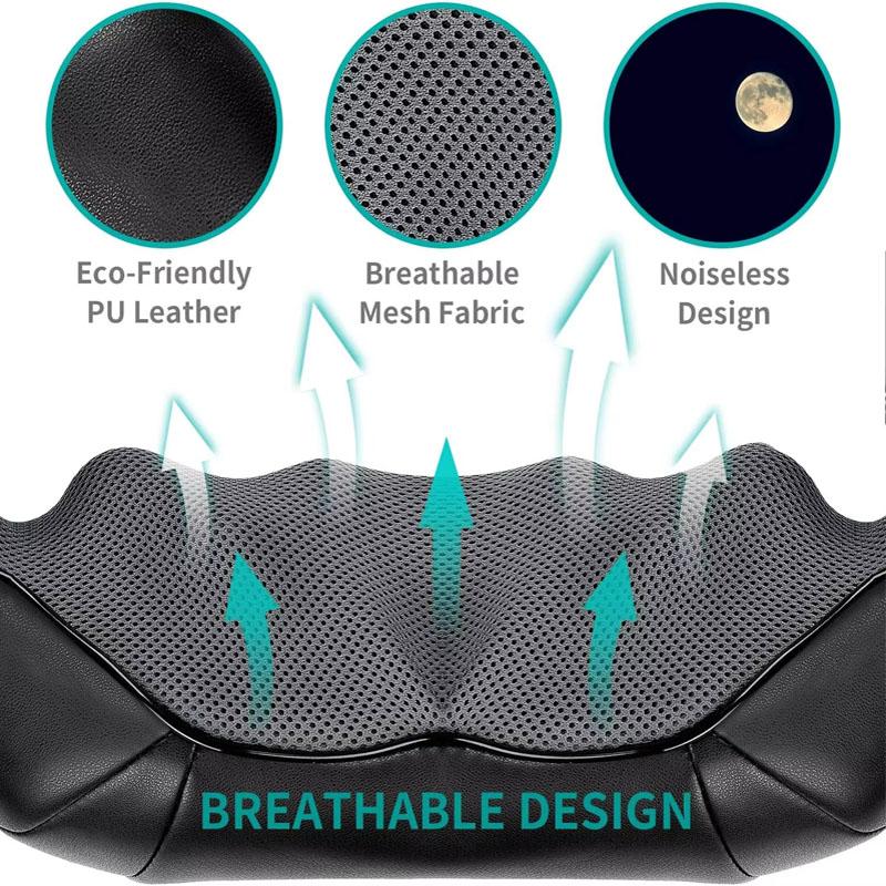 Shiatsu Neck and Shoulder Massager | with Heat Deep Tissue 4D Kneading Circulation