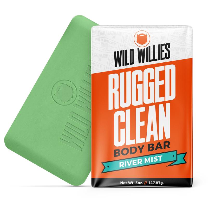 Wild Willies Moisturizing Mens Bar Soap - Bath Soaps with Shea Butter for Odor Protection - Natural Body Bar for Men Body Care Comfort