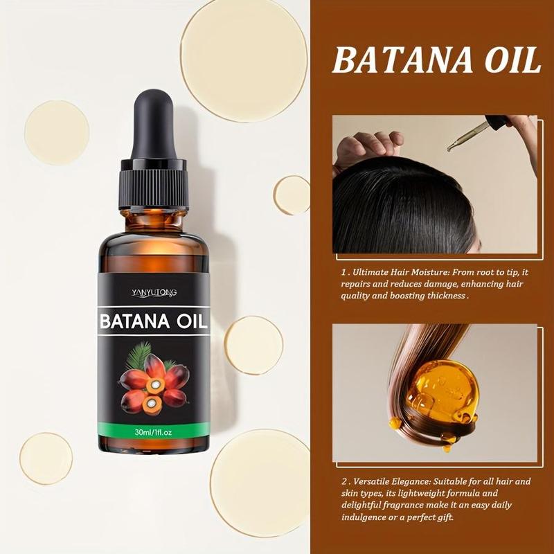 Batana Oil Hair Care Essential Oil, 2 Counts Deep Moisturizing & Smoothing Hair Oil, Hair Care Product for Dry & Damaged Hair