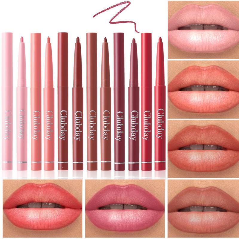 Waterproof Lip Liner, 6 Counts set Matte Lip Pencil, Easy Coloring Lipstick Pen, Suitable for All Occasions Lip Makeup