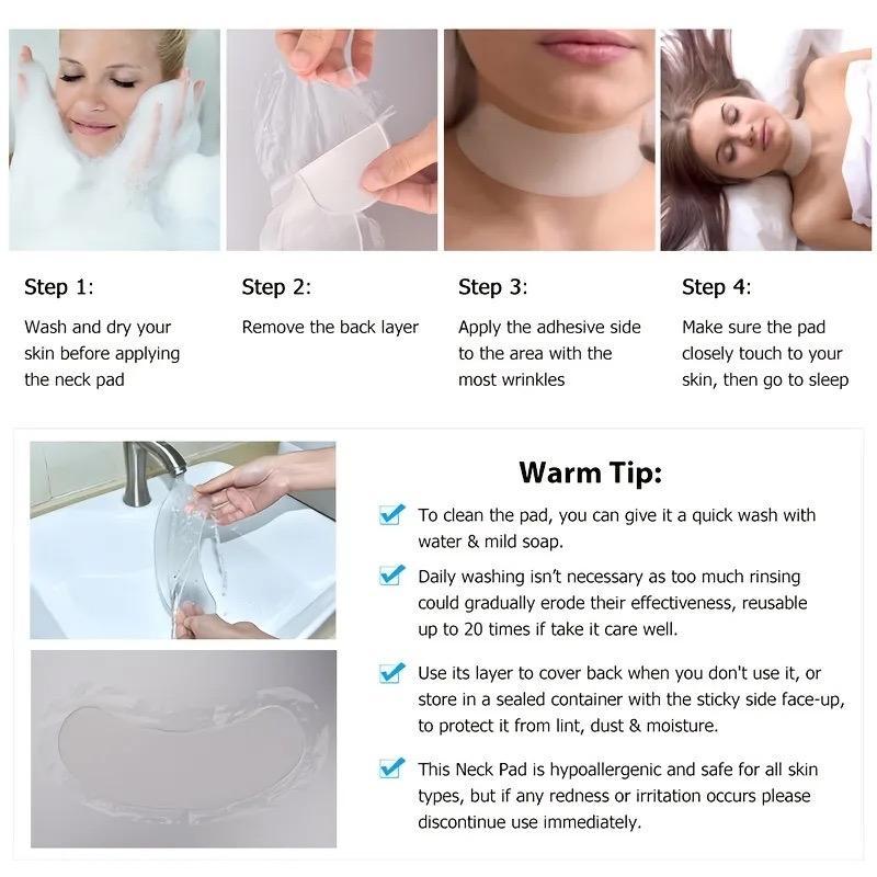 Reusable Neck Wrinkle Pad, Skin Tightening Neck Firming Patch, Skincare Tools