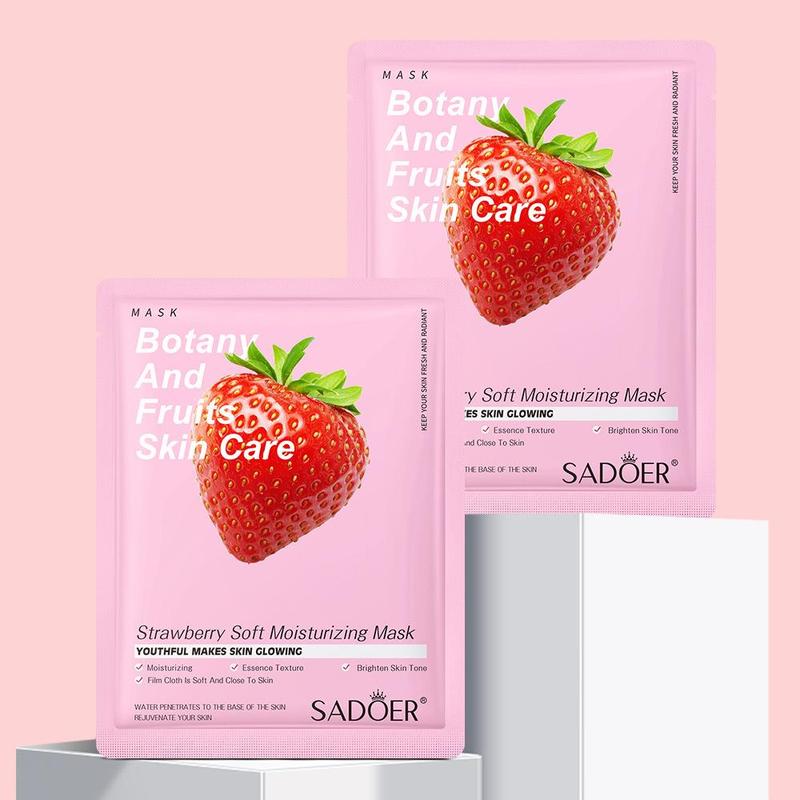 Fruit Extract Face Mask, 2 Counts Moisturizing & Soothing Face Mask, Hydrating Face Mask, Face Masks for Women & Men, Facial Moisturizing Patch