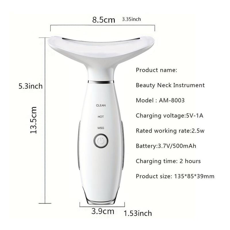 Rechargeable Facial Beauty Instrument, 3 Modes Facial Massager, Skin Care Tool for Daily Skin Care