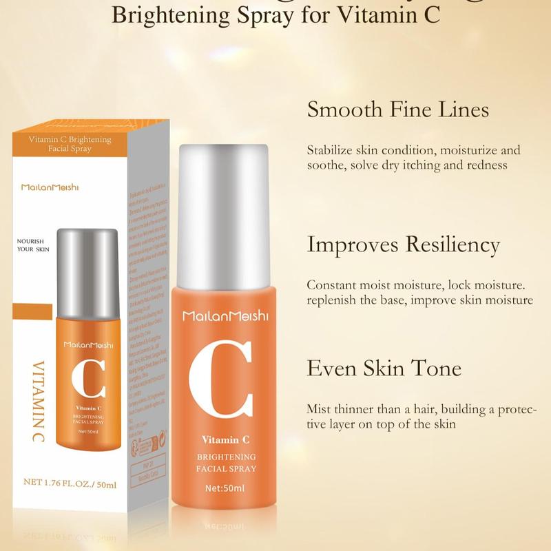 Vitamin C Face Spray, Moisturizing Toner, Refreshing VC Toner, Hydrating Face Spray, Face Moisturizer, Skin Care Product for Women & Men