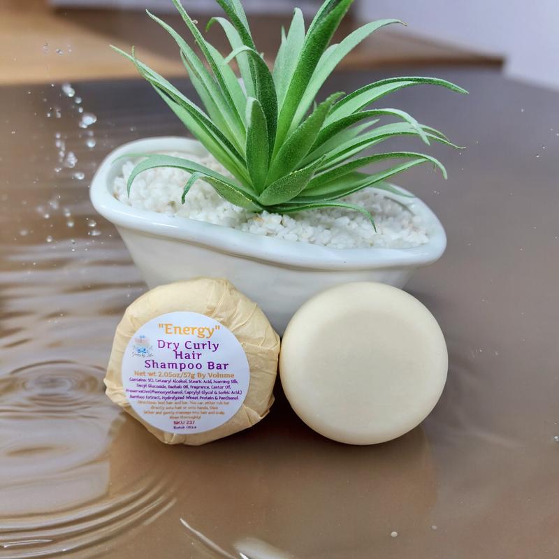 Shampoo Bars Eco-Friendly, Coconut Oil-Free, Castor Oil Infused, Bergamot Fragrance, for All Hair Types, 80g Hair Care Healthy