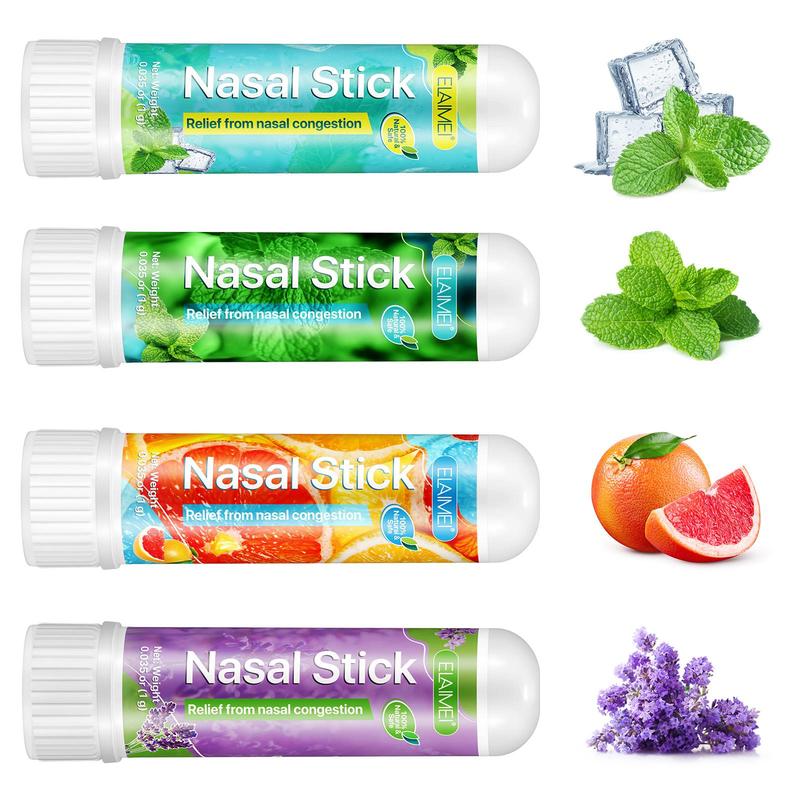 Nasal Stick, 1 Box 2 Boxes(4 Counts box) Nasal Relief Stick, Nasal Congestion Relief Stick, Breathing Experience Stick, Daily Skincare Product