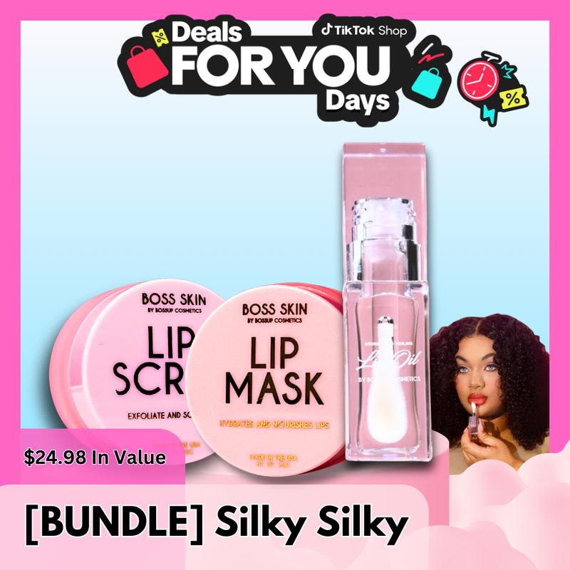 [BUNDLE] Silky Silky - Lip Mask + Lip Scrub + Clear Lip Oil