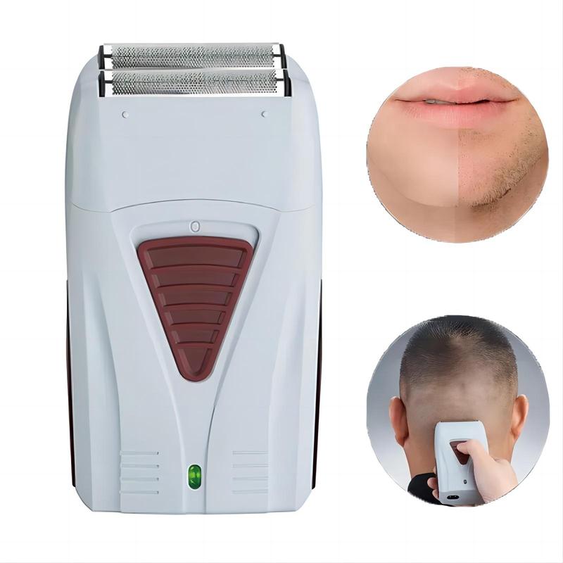 Portable Comfort Electric Beard Shaver, Cordless Bald Head Hair Clipper for Men, Wet and Dry Use Safety Facial Hair Remover for Face Hair & Beard Shaving