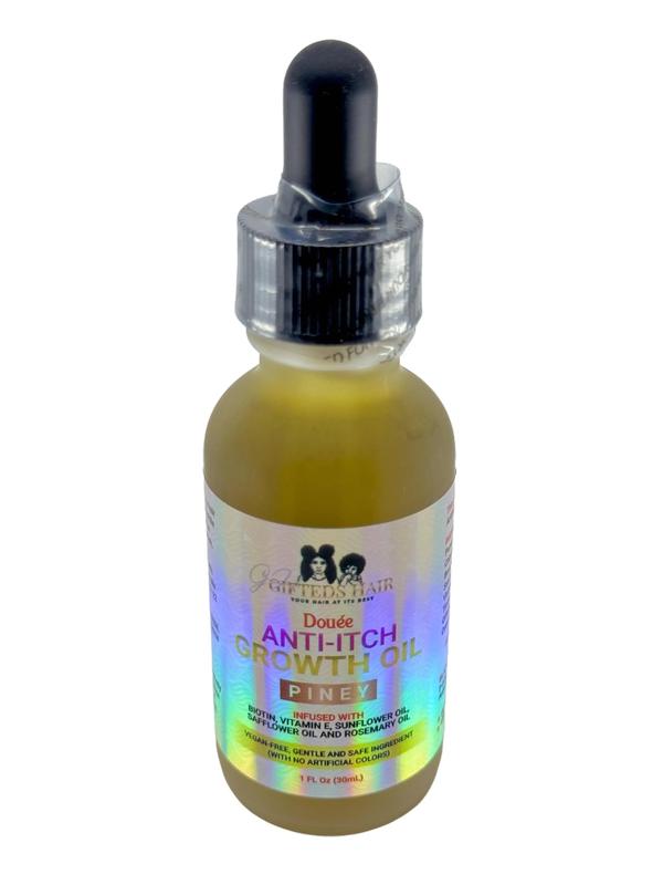 Gifteds Hair Anti-Itch Growth Oil with Biotin, Vitamin E, and Rosemary Oil for Straight, Wavy, Curly, Coiled, and Coarse Hair - Vegan Friendly oil