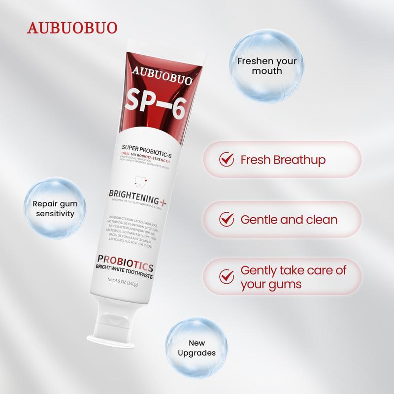 [Black Friday] AUBUOBUO SP-6 Probiotic Toothpaste Tooth Cleaning & Hygiene Stain Reduction Freshness & Care Oral Care Toothpaste