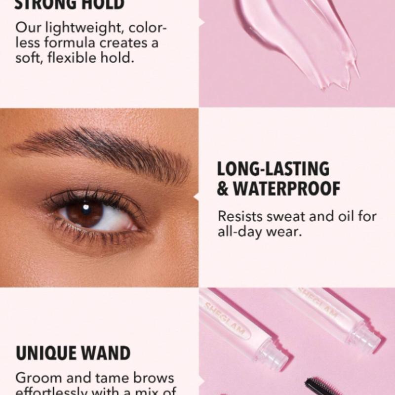 SHEGLAM Clear Eyebrow Gel - Long Lasting & Waterproof Brow Gel for Long Wear & Smudge-Proof Makeup - Cosmetic