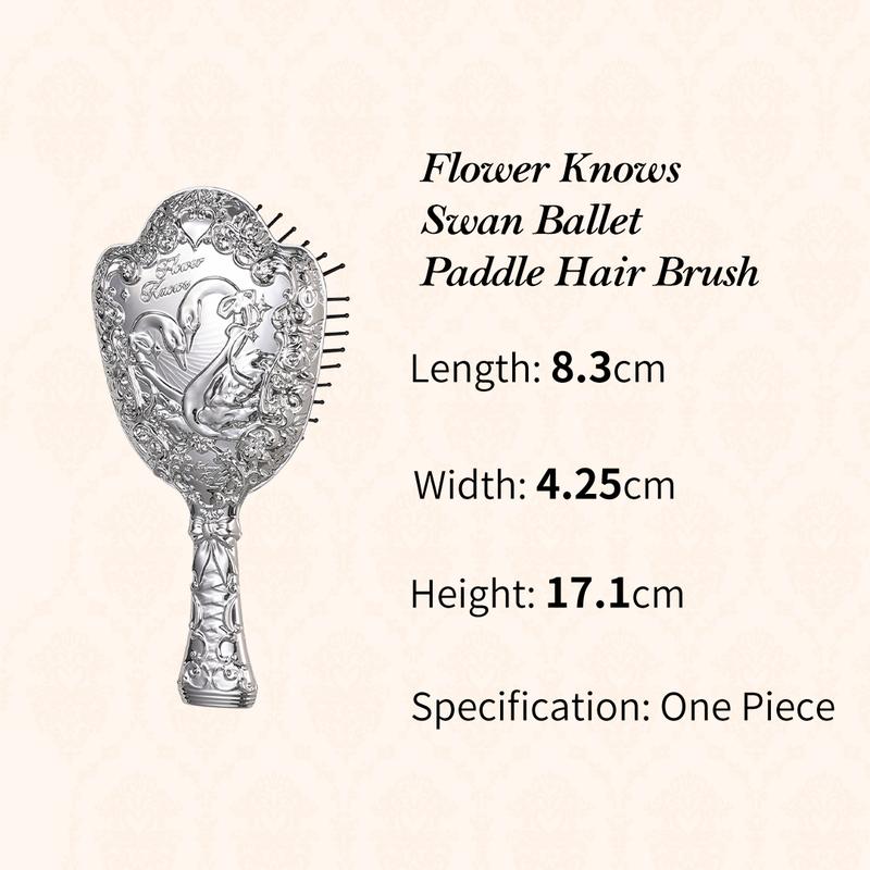 Flower Knows Swan Ballet Collection Paddle Hair Brush