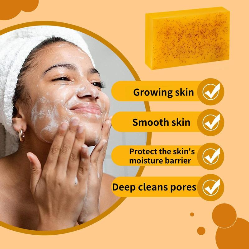 Turmeric & Kojic Acid Brightening Soap, 15pcs set Natural Handmade Face & Body Soap Bar, Gentle Cleanser Soap for Men, Women All Skin Types