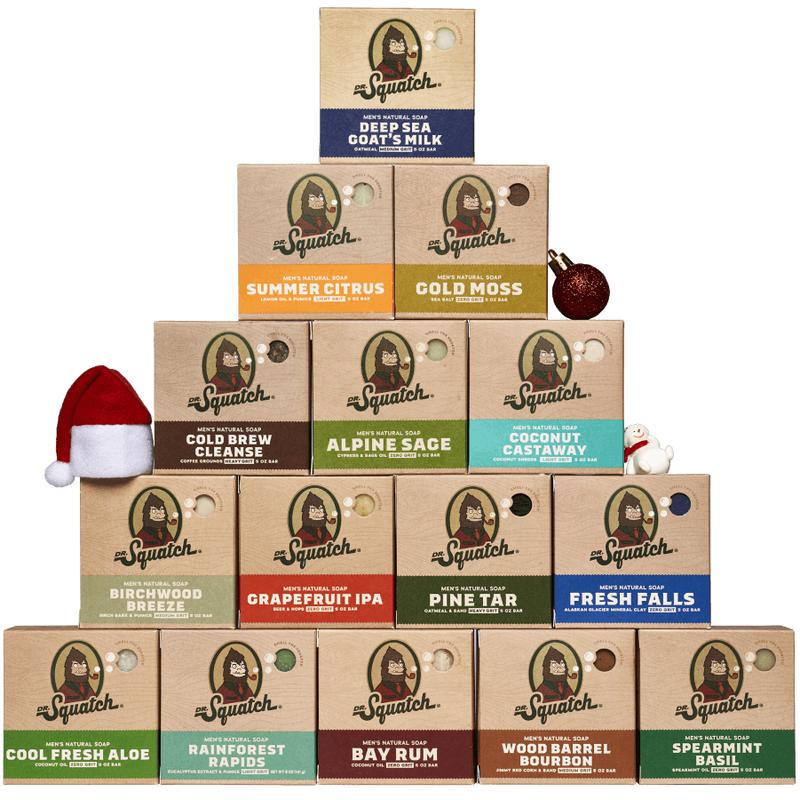 Dr. Squatch - Squatchmas Suds 15-Pack Holiday Bar Soap