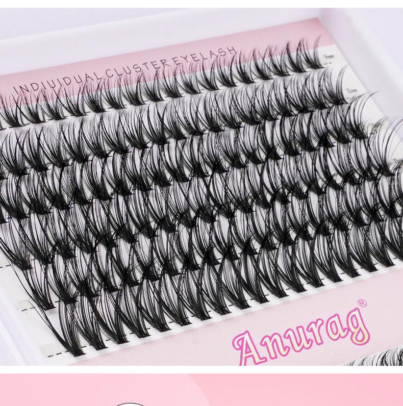 Natural Eyelash Extension Kit 240Pcs Eyelash String Kit Slim Eyelash Extensions 9-17mm Individual Eyelash Extensions with Bonding and Sealing Eyelash Adhesive, Eyelash Extensions, Cosmetics, Gifts Makeup Eyelashes Extensions