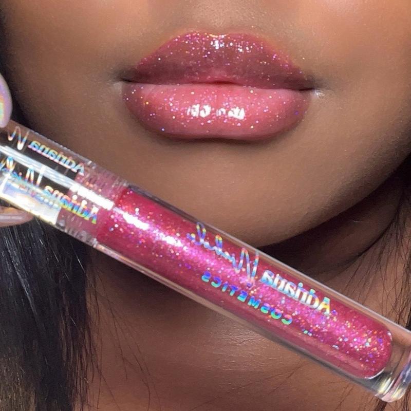 NEW Adriana Nichole Cosmetics Hydrating Holographic Lipgloss ethereal eyes Lipstick Makeup Glossy Hydrate Moisturizer