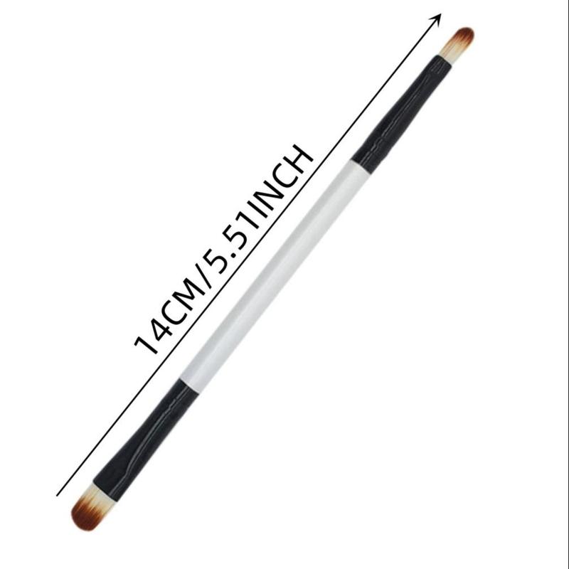 Double Ended Eyeshadow Makeup Brushes, Portable Eye Makeup Tools For Eyeshadow Blending