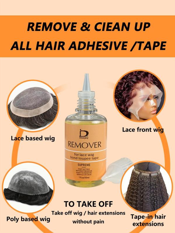 Hair Extension Wig Cap Tape Remover, Lace Wig Bond Remover, Professional Hair Salon Tools & Accessories for Daily Use