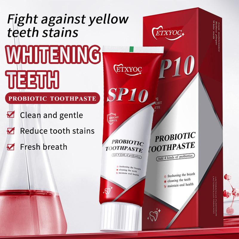 ETXYOC-Sp10 Probiotic Toothpaste,Sp-10 Ultra Whitening Toothpaste,Probiotics Bright White Toothpaste,Sp-10 Probiotic Toothpaste,Sp10 Toothpaste,Fresh Breath,Deep Cleaning Care Toothpaste（2Pcs） oral health niacinamide toothpaste Probiotic