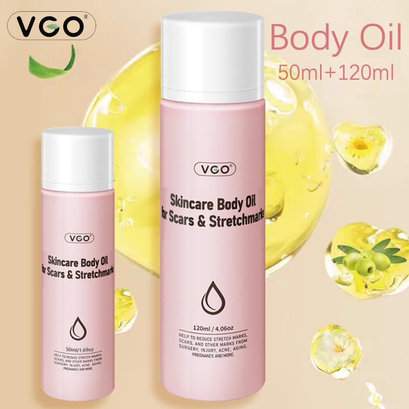 VGO 50ml Skincare Body Oil Vitamin A   E Serum for  Skin, Face & Full Body,50ml   120ml Body SkinCare Olive Chamomile Body Care Hydrating Daily Moisturizing Blend Lotions Comfort