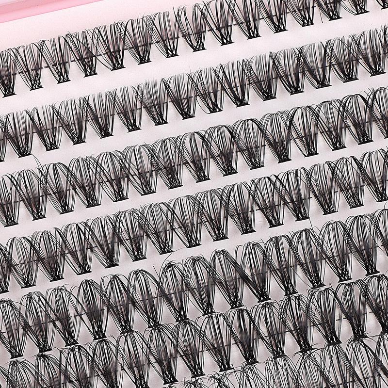 Natural Look Eyelash Extensions Kit, 640pcs Mixed Length Individual False Eyelashes, Self Grafting Curl Eyelashes, Eye Makeup Enhancement Tool for Women