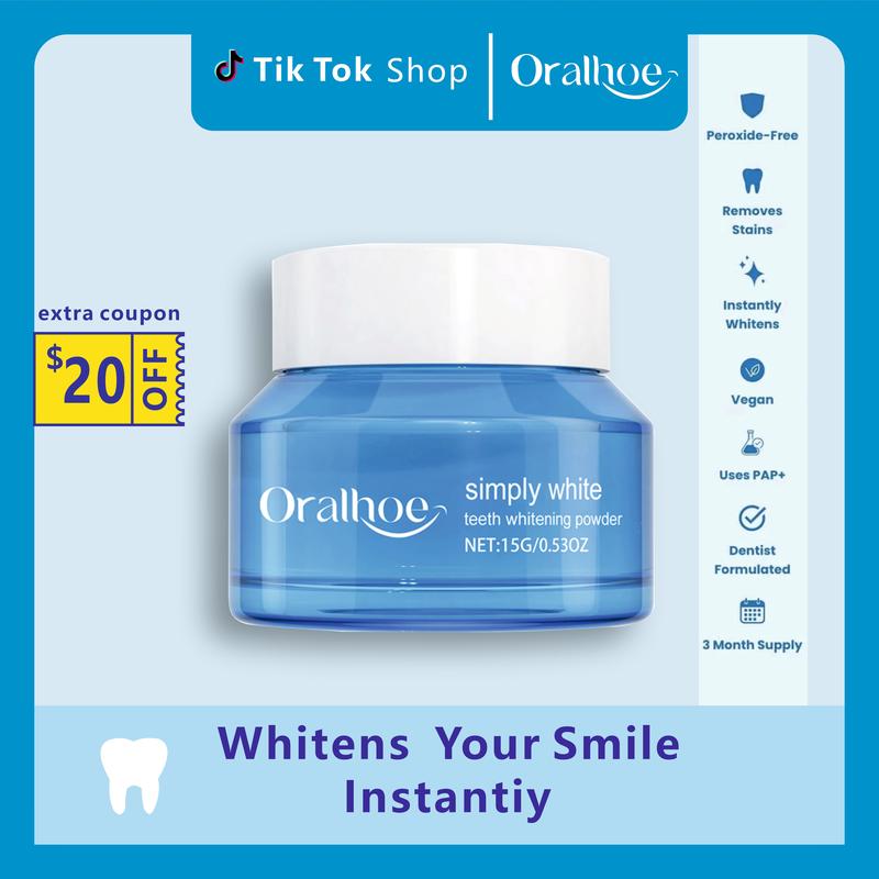 Teeth Whitening Powder | Instant Whitening and Stain Removal