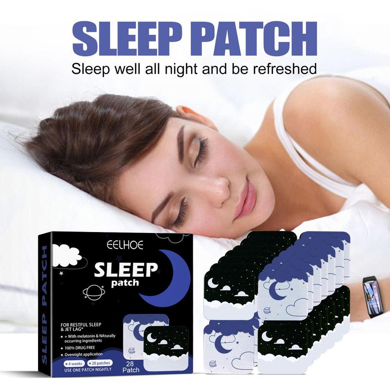 Sleep Aid Patch, 28 Patches box Sleep Aid Patches for Stress Relief, Relaxation Patch for Deep Sleeping, Personal Care Products for Women & Men