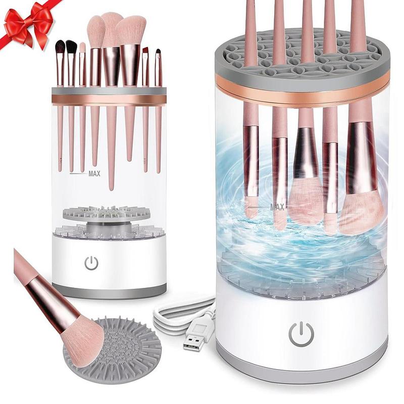 Electric Makeup Brush Cleaner, Automatic Makeup Brush Cleaner Machine, Electric Spinning Cleaner, Super-fast for Most Size Brush