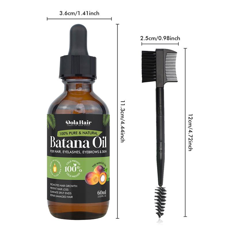 Batana Oil for Hair Care, Batana Essentials Oil Organic Cold Press Enhances Radiance, Anti Hair Loss & Repair Damaged Hair