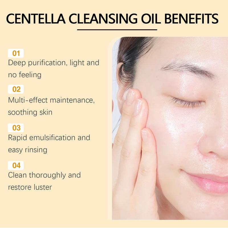 Centella Asiatica Light Cleansing Oil Refreshing and gentle cleansing of face and lips, eye and lip makeup remover