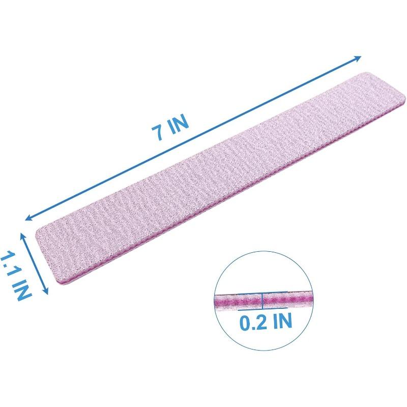 80 80 Grit Nail Files (25 ), Coarse Emery Boards for Acrylic Nails and Gel Nails, Nail File Double Sided 80 Grits Emory Professional Nail Filers Pack