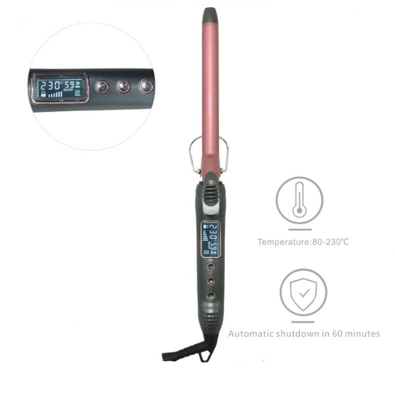 Curling iron, instant heating curling iron, with LED screen,  beach heating fast wave, portable , easy to use, quick styling, create professional beach wave curls