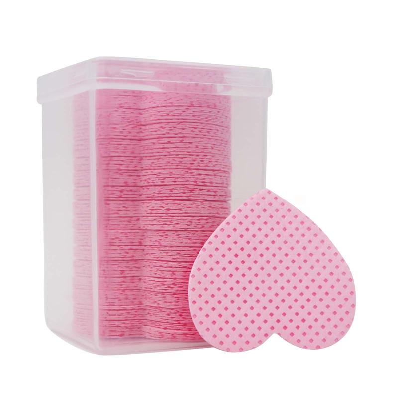 Heart Shaped Makeup Remover Pads, 1set 4sets Xmas Double Sided Dry Cleaning Wipe, Multi-purpose Non-woven Fabric Wipe, Cosmetic Cleaning Pads, Beauty & Personal Care Supplies, Christmas Gift