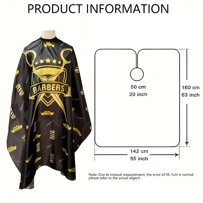 Waterproof Barber Cape, Anti-Static Hair Cutting Apron, Hair Styling Cape for Salon Barbershop & Hairdresser