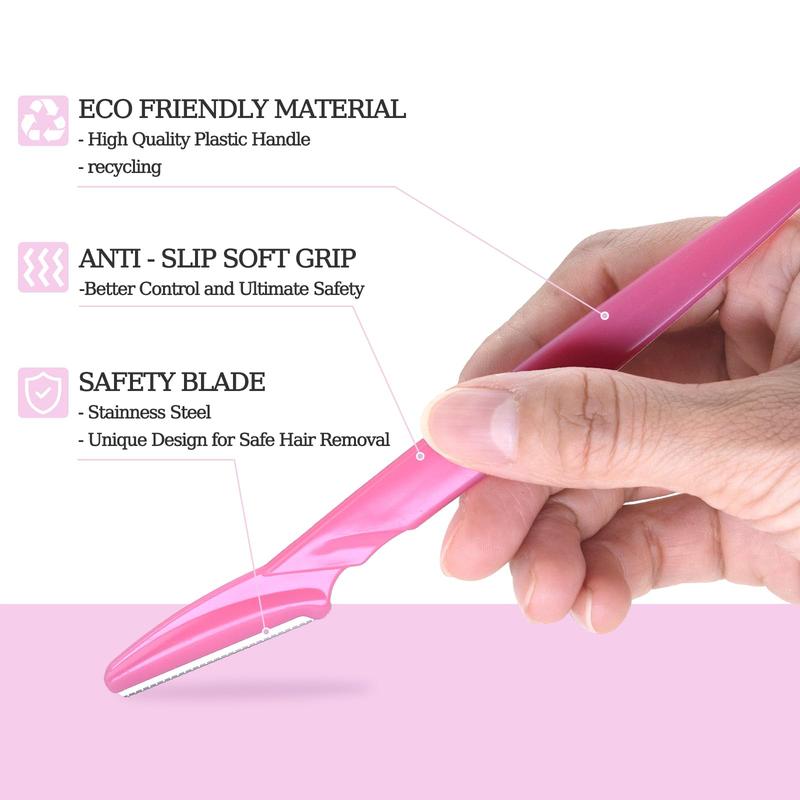 40pcs Eyebrow & Face Razors for women. Newbie friendly, with protective covers and box. Ideal for dermaplaning.