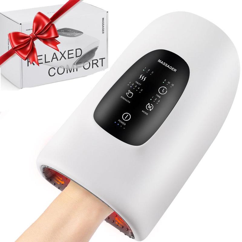 Hand Massager with Heat and Compression, 3 Modes Hand Massager with Auto Shutoff Timer, Professional Hand Massage Tool for Women & Men, Christmas Gift