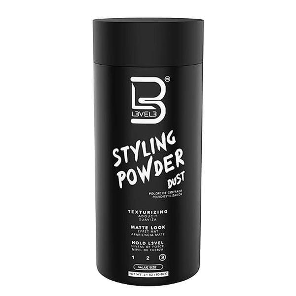 L3 Level 3 Styling Powder - Natural Look Mens Powder - Easy to Apply with No Oil or Greasy Residue