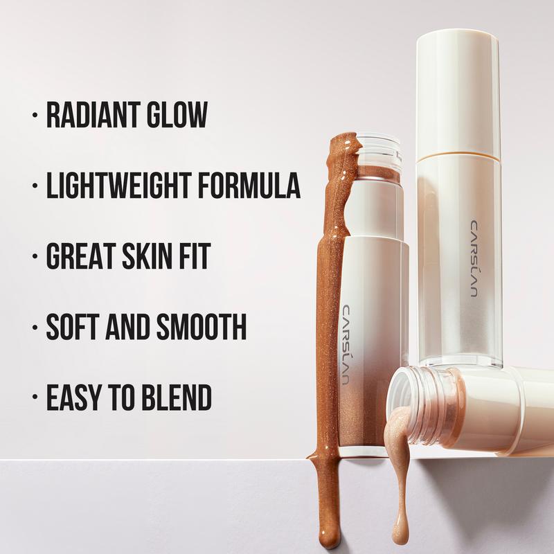 CARSLAN 3D Liquid Highlighter Makeup Longlasting Natural Glow Shimmer Dewy Finish