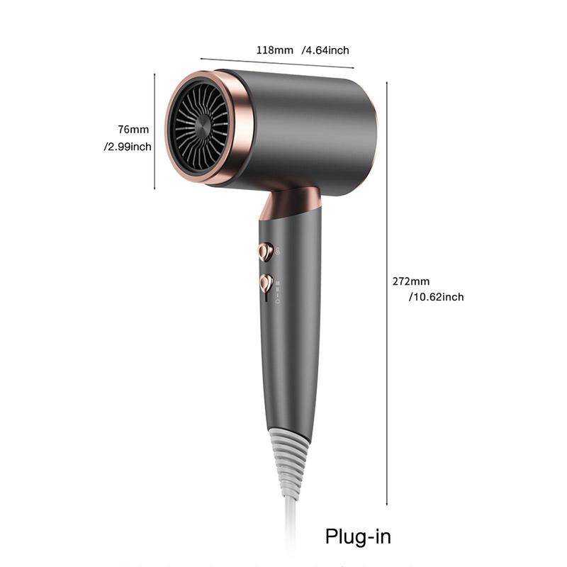 Professional Low Noise Hair Dryer, 1 Count Intelligent Constant Temperature Control Hair Care Blow Dryer, Hair Styling Tool for Home & Salon Use, Christmas Gift