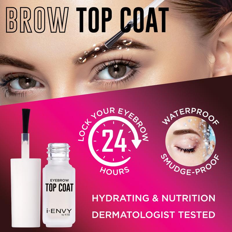 I-Envy Eyebrow Top Coat Sealer, 24hr Long Lasting Hydrating Flawless Brow Setting, Waterproof & Smudge Proof, Non-Glossy for Matte Brows Makeup Cosmetic brow wax