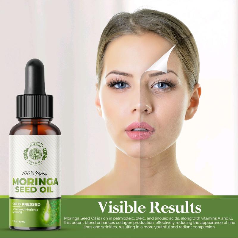 Pure Moringa Oil for Skin, Face, Hair and Nail Moisturizing - Skincare, Moisturizer - Skin Repair -  - Moringa Seed Oil - Moringa Tree Seed Oil Serums