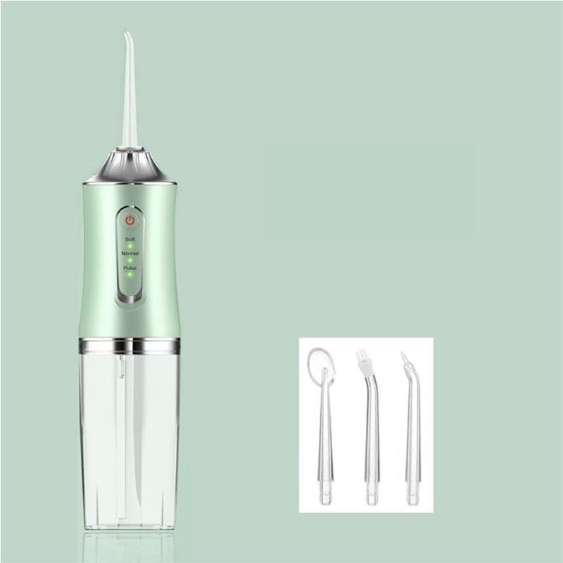 Rechargeable Water Flosser, 1 Box Portable Oral Irrigator with 4 Counts Jet Tips, Waterproof Teeth Cleaner, 3 Modes Teeth Cleaning Tool for Home & Travel