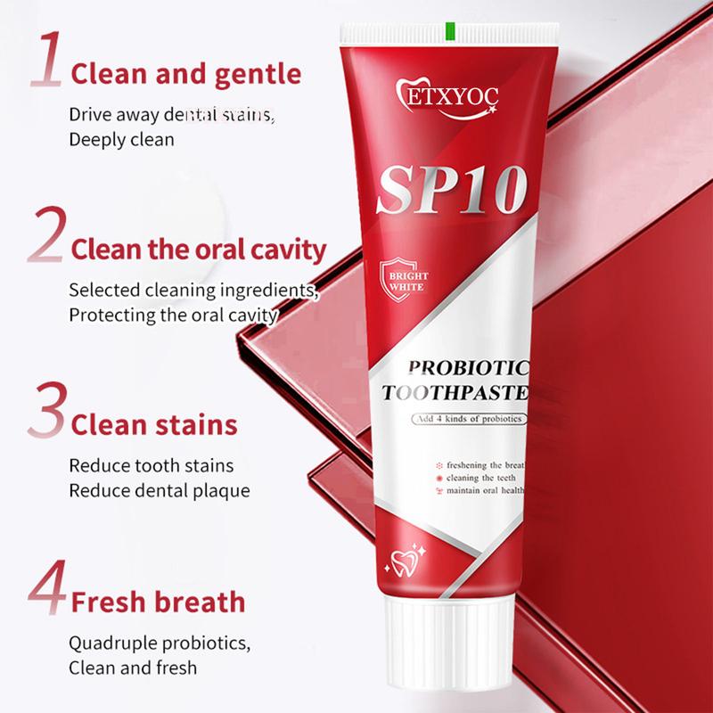 ETXYOC-Sp10 Probiotic Toothpaste,Sp-10 Ultra Whitening Toothpaste,Probiotics Bright White Toothpaste,Sp-10 Probiotic Toothpaste,Sp10 Toothpaste,Fresh Breath,Deep Cleaning Care Toothpaste（2Pcs） oral health niacinamide toothpaste Probiotic