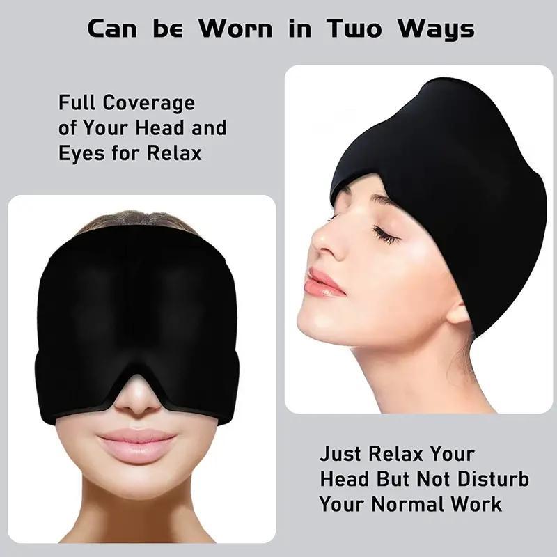 Portable Multifunctional Relief Cap, Hot & Cooling Care Head Cover, Elastic Head Mask For Skin Relaxation, Suitable for Men and Women